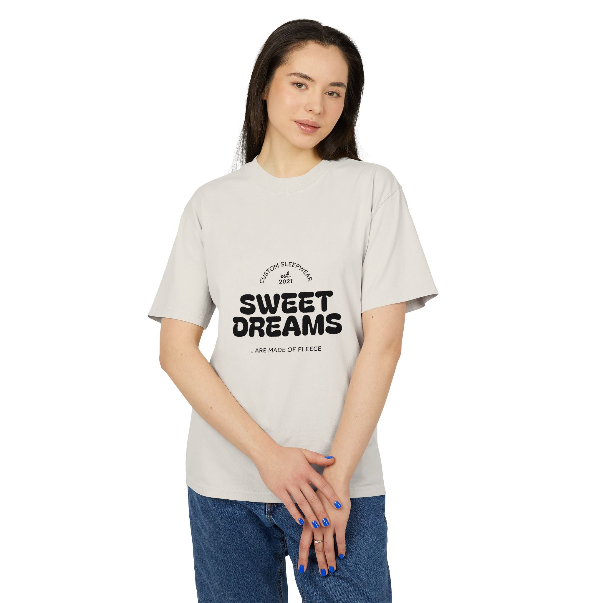 Sweet Dreams Retro Graphic Tee — Cozy Oversized Sleep Shirt