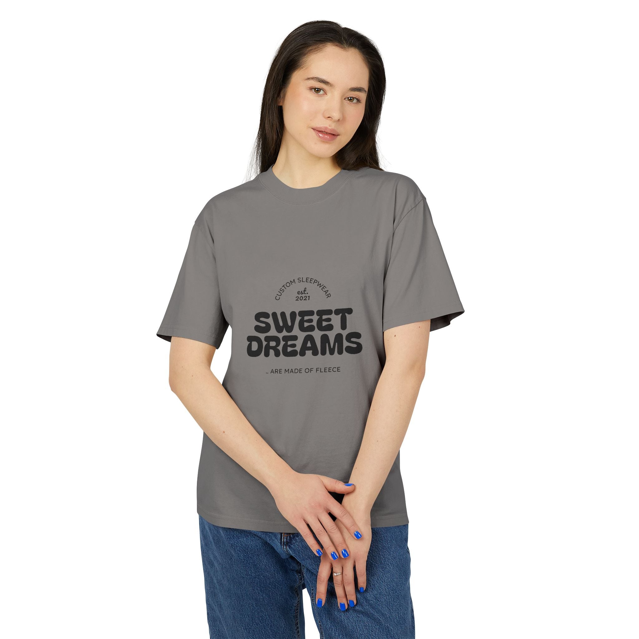 Sweet Dreams Retro Graphic Tee — Cozy Oversized Sleep Shirt