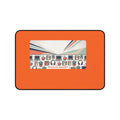 Focus Mode Large Desk Mat — Ergonomic Orange Workstation Mouse Pad