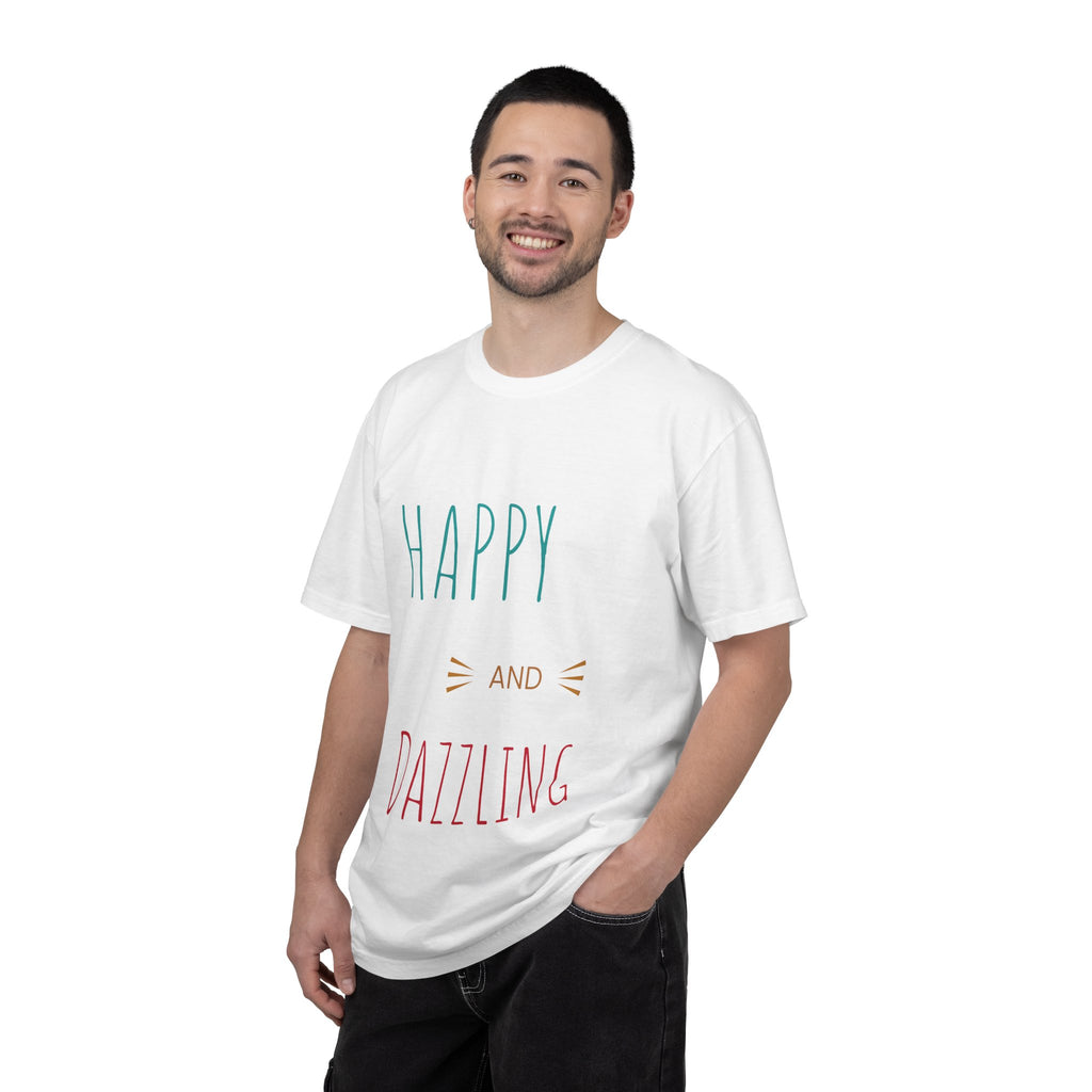 Happy and Dazzling Graphic T-Shirt — Streetwear Unisex Tee
