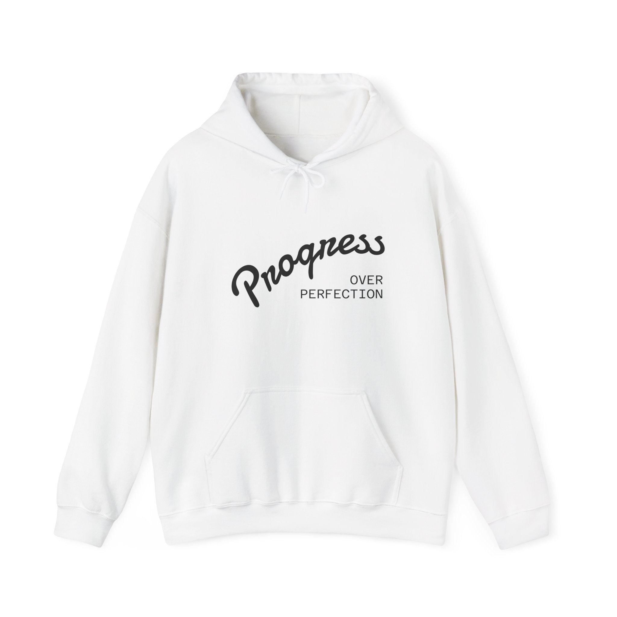 Progress Over Perfection Oversized Graphic Hoodie