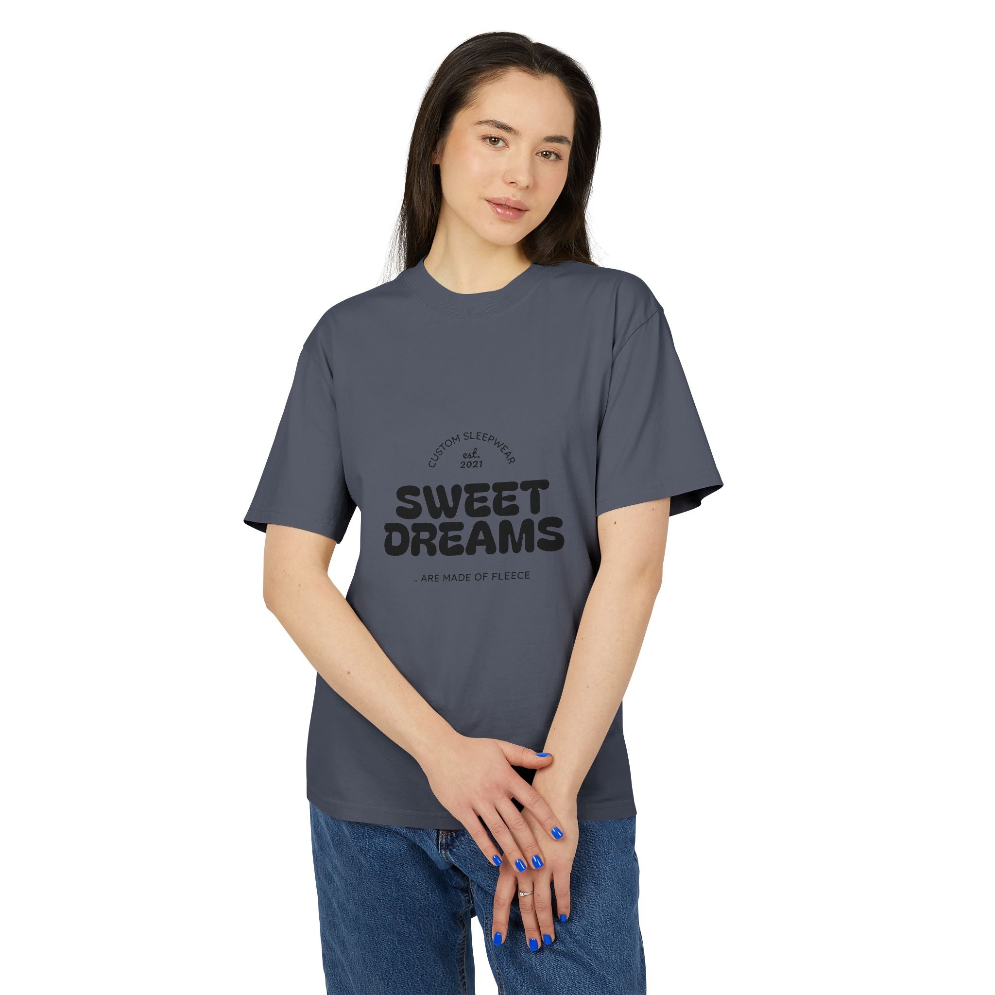 Sweet Dreams Retro Graphic Tee — Cozy Oversized Sleep Shirt