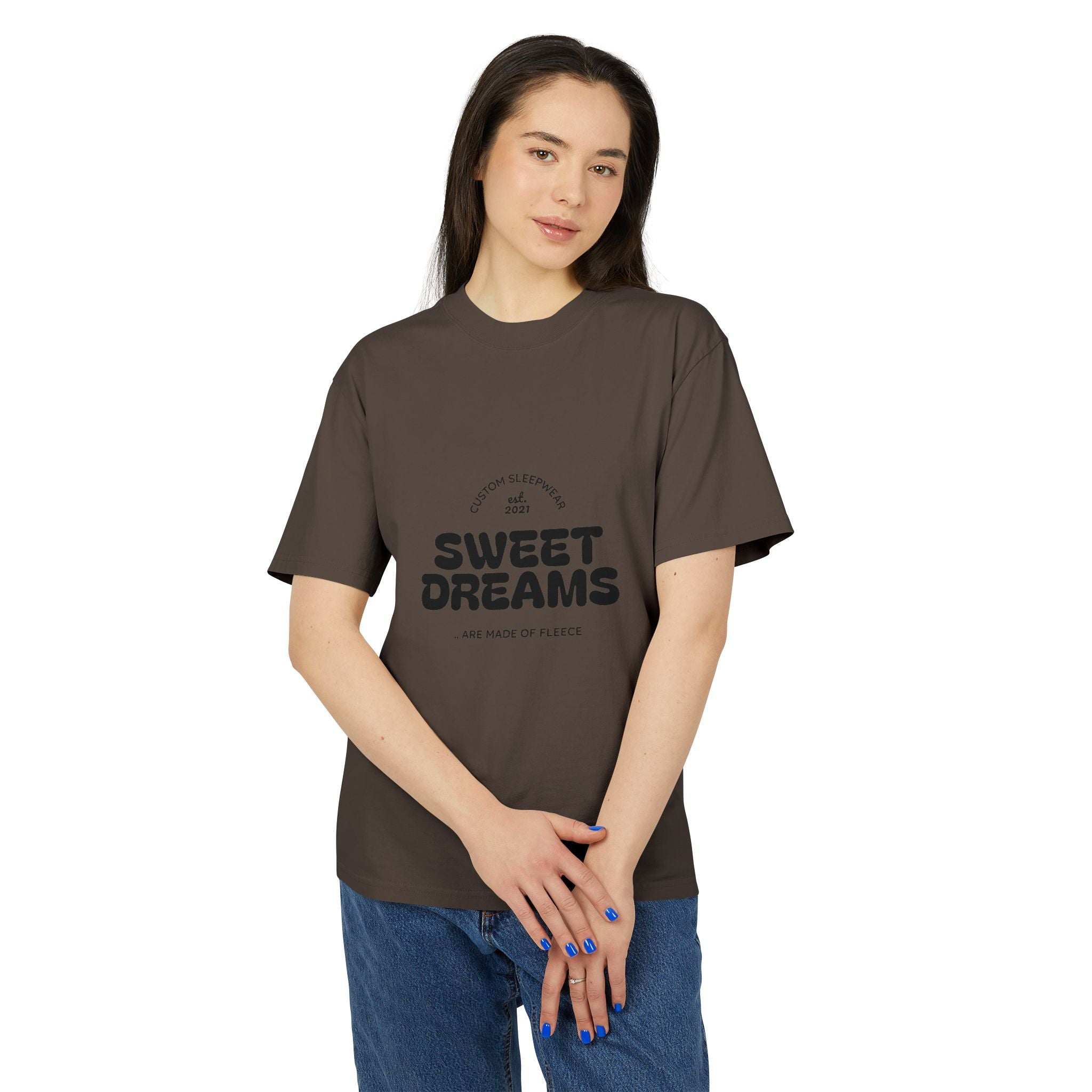 Sweet Dreams Retro Graphic Tee — Cozy Oversized Sleep Shirt