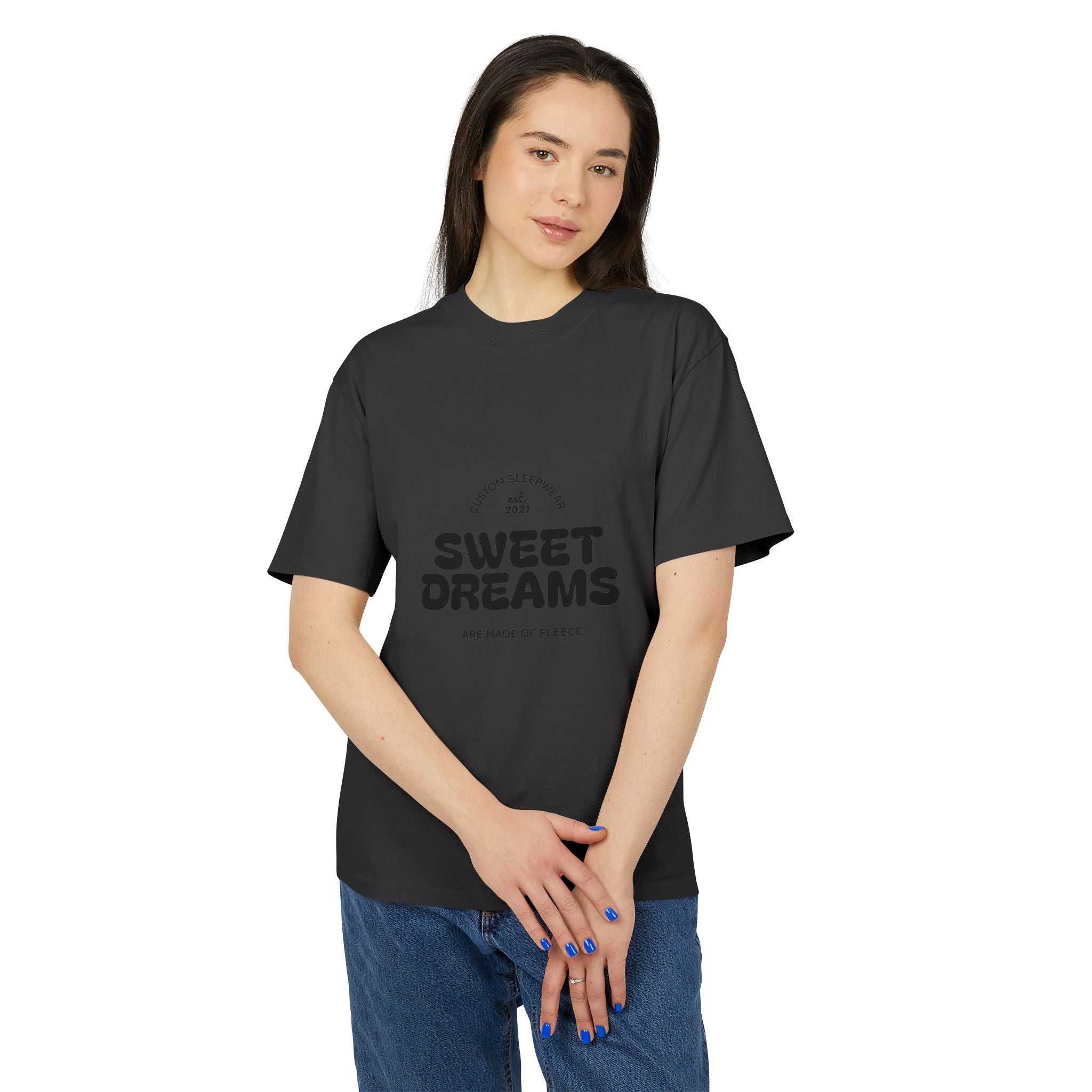Sweet Dreams Retro Graphic Tee — Cozy Oversized Sleep Shirt